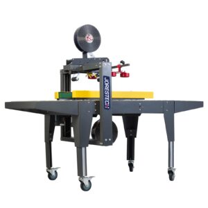 Máquina selladora de cajas semiautomática con barras de tracción laterales de JORES TECHNOLOGIES®