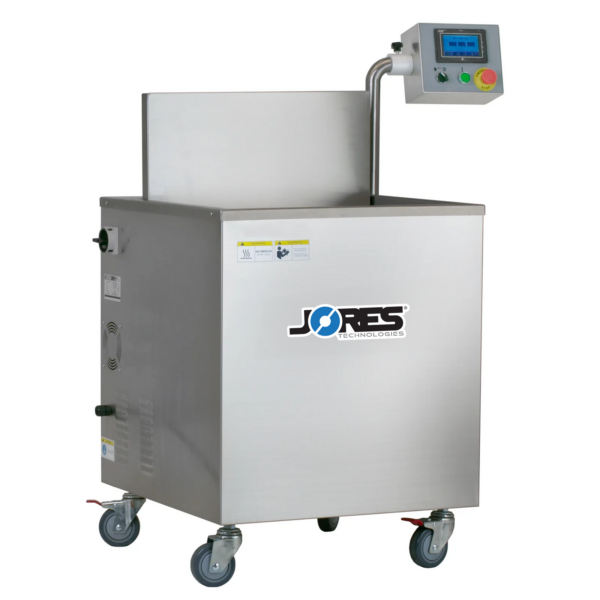 Tanque de contracción de agua caliente de estilo inmersión semiautomático JORES TECHNOLOGIES® de acero inoxidable con ruedas