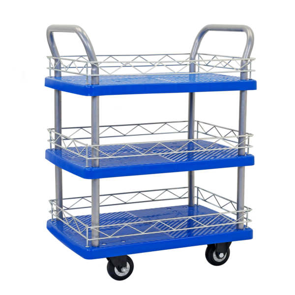 Carro utilitario de empuje de 3 estantes de JORES TECHNOLOGIES®