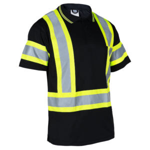 Polo de seguridad reflectante bicolor de alta visibilidad con espalda en X - Image 11