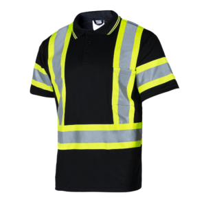 Polo de seguridad bicolor reflectante de alta visibilidad
