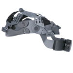 Vista lateral del sistema de reemplazo de suspensión de trinquete de 4 puntos gris para casco de seguridad JORESTECH® 01