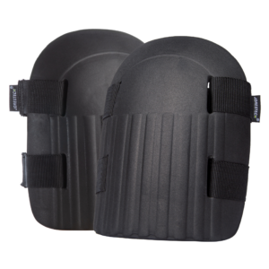 Muestra un juego de 2 rodilleras de espuma negras antideslizantes JORESTECH® con correas dobles ajustables