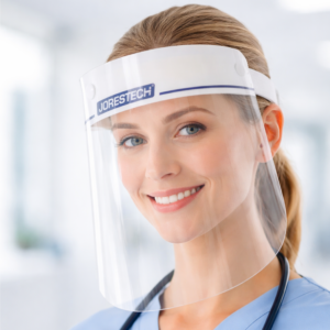 Pantalla facial protectora transparente con banda elástica - Image 2