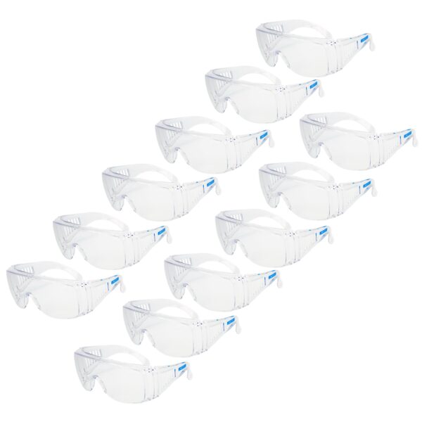 pack de 12 gafas de seguridad transparentes Jorestech para protección contra alto impacto