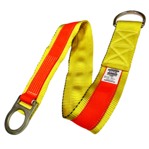 La correa de anclaje JORESTECH amarilla y naranja para brazo cruzado con sistema de doble anilla en D