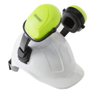 Kit de casco blanco estilo gorra con orejeras montables