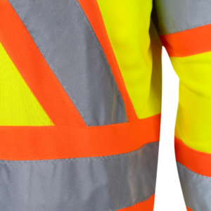 Polo de manga larga de seguridad bicolor reflectante Hi-Vis X-Back - Image 11