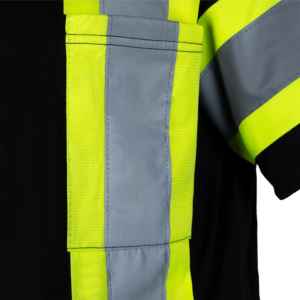 Polo de seguridad reflectante bicolor de alta visibilidad con espalda en X - Image 7