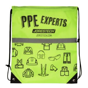 Bolsa con cordón PPE Experts con banda reflectante