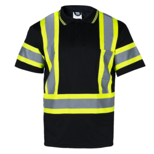 Polo de seguridad reflectante bicolor de alta visibilidad con espalda en X - Image 5