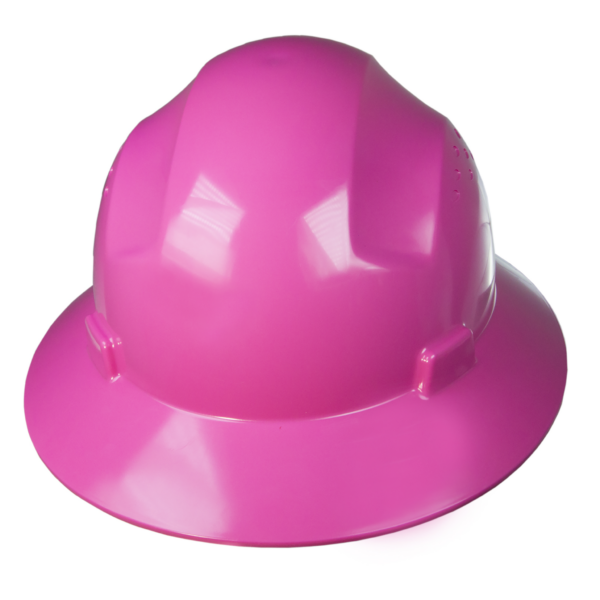 Casco de seguridad de ala completa con suspensión de 4 puntos y ajuste de trinquete para protección de la cabeza