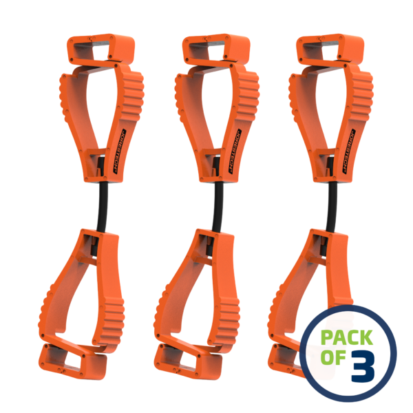 Paquete de 3 portaguantes de seguridad JORESTECH naranjas