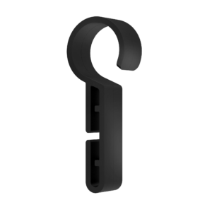 Clip para lámpara frontal para casco de seguridad en negro