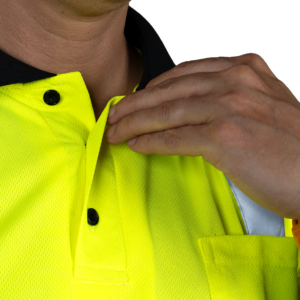 Polo de seguridad de alta visibilidad reflectante que disimula la suciedad, Clase 3 - Image 8