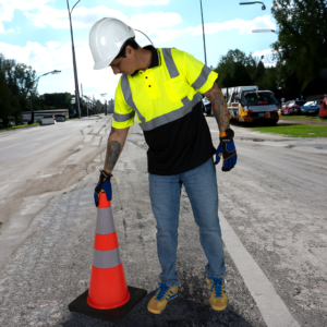 Polo de seguridad de alta visibilidad reflectante que disimula la suciedad, Clase 3 - Image 11