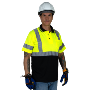Polo de seguridad de alta visibilidad reflectante que disimula la suciedad, Clase 3 - Image 9