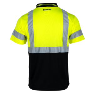 Polo de seguridad de alta visibilidad reflectante que disimula la suciedad, Clase 3 - Image 2