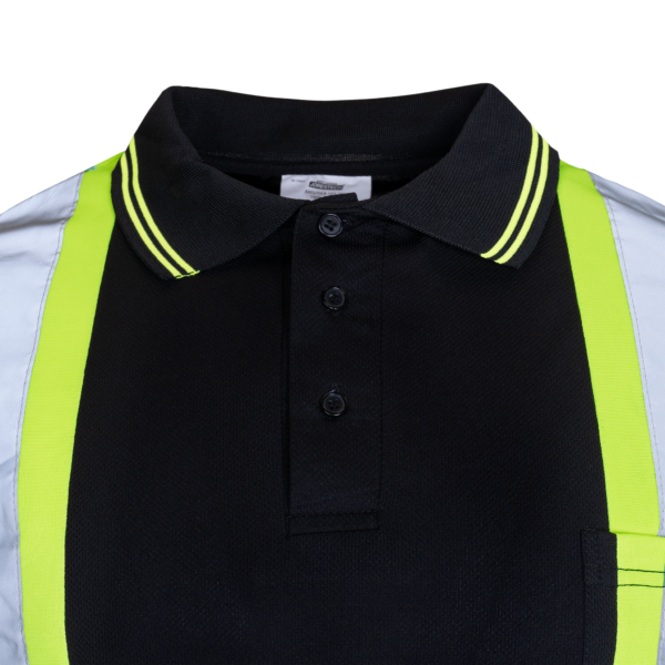 Polo de seguridad reflectante de alta visibilidad en dos tonos