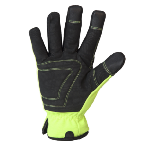 Palma negra de guantes de trabajo de seguridad JORESTECH de alta visibilidad con pantalla táctil y forro polar