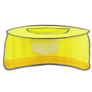 accesorio de visera solar amarilla para casco de seguridad estilo gorra