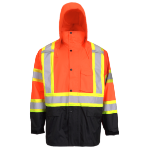 Chaqueta de seguridad impermeable conforme a ANSI