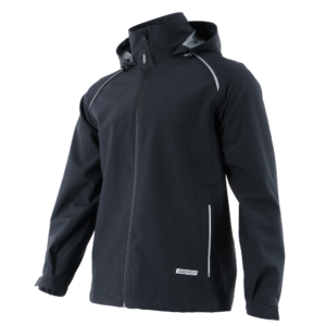 Chaqueta ripstop impermeable de alta visibilidad con cintas reflectantes de transferencia térmica