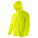 Chaqueta impermeable ripstop de alta visibilidad con cintas reflectantes termoselladas