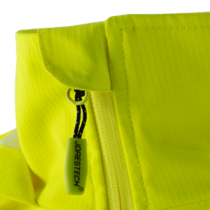 Chaqueta impermeable Ripstop de alta visibilidad con cintas reflectantes termotransferibles
