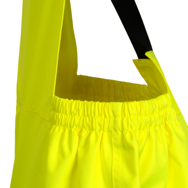 Pantalones peto de seguridad de alta visibilidad con cintura elástica