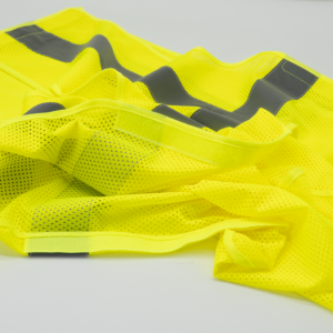 Chaleco de seguridad de malla amarillo de alta visibilidad con cierre desprendible, 2 bandas reflectantes de 2” y bolsillo - Image 12