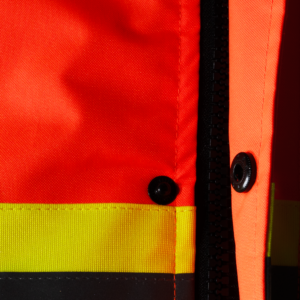 Chaqueta Bomber de Seguridad de Dos Tonos Alta Visibilidad con Espalda en X y Forro de Sherpa de Fleece Sintético - Image 9