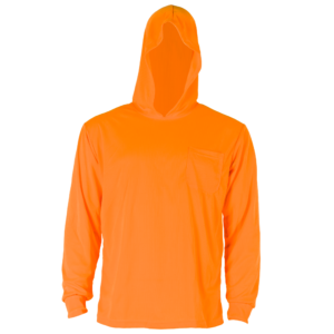 Camiseta de seguridad de manga larga de alta visibilidad con capucha - Image 3