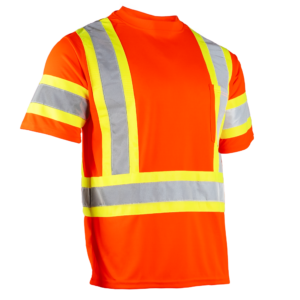 Camiseta de seguridad bicolor reflectante de alta visibilidad con espalda en X, Clase 3 - Image 7