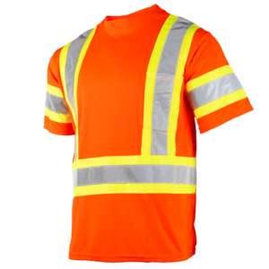 Camiseta de seguridad bicolor reflectante de alta visibilidad con espalda en X, Clase 3 - Image 5
