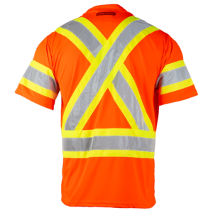 Camiseta de seguridad bicolor reflectante de alta visibilidad con espalda en X, Clase 3 - Image 6