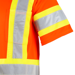 Camiseta de seguridad bicolor reflectante de alta visibilidad con espalda en X, Clase 3 - Image 10