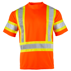 Camiseta de seguridad bicolor reflectante de alta visibilidad con espalda en X, Clase 3 - Image 8