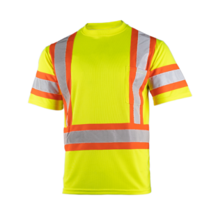 Camiseta de seguridad bicolor reflectante de alta visibilidad con espalda en X, Clase 3 - Image 3