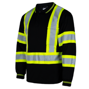 Polo de manga larga de seguridad bicolor reflectante Hi-Vis X-Back - Image 6