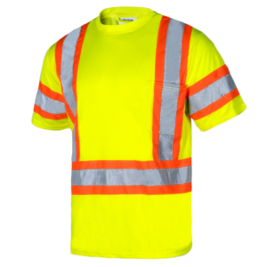 Camiseta de seguridad reflectante de dos tonos Hi-Vis Clase 3