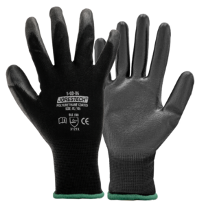 Guantes de trabajo de seguridad finos con palmas recubiertas de poliuretano – Pack de 12 - Image 3