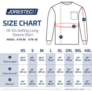 Camiseta de manga larga de alta visibilidad para seguridad - Image 3