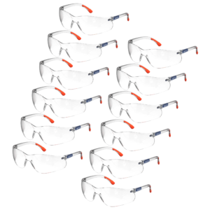 Gafas de seguridad envolventes JORESTECH para protección de alto impacto en paquete de 12