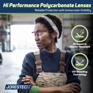 Gafas de seguridad de policarbonato de alto rendimiento Jorestech, resistentes a impactos, irrompibles y con tecnología UV