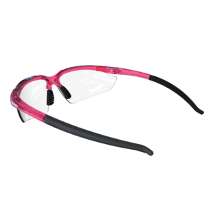 Gafas de seguridad envolventes con puntas de patillas de goma flexibles para protección de alto impacto
