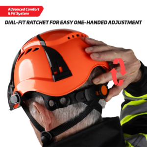 Casco de seguridad ventilado Tipo 2 Clase C con orejeras - Image 8